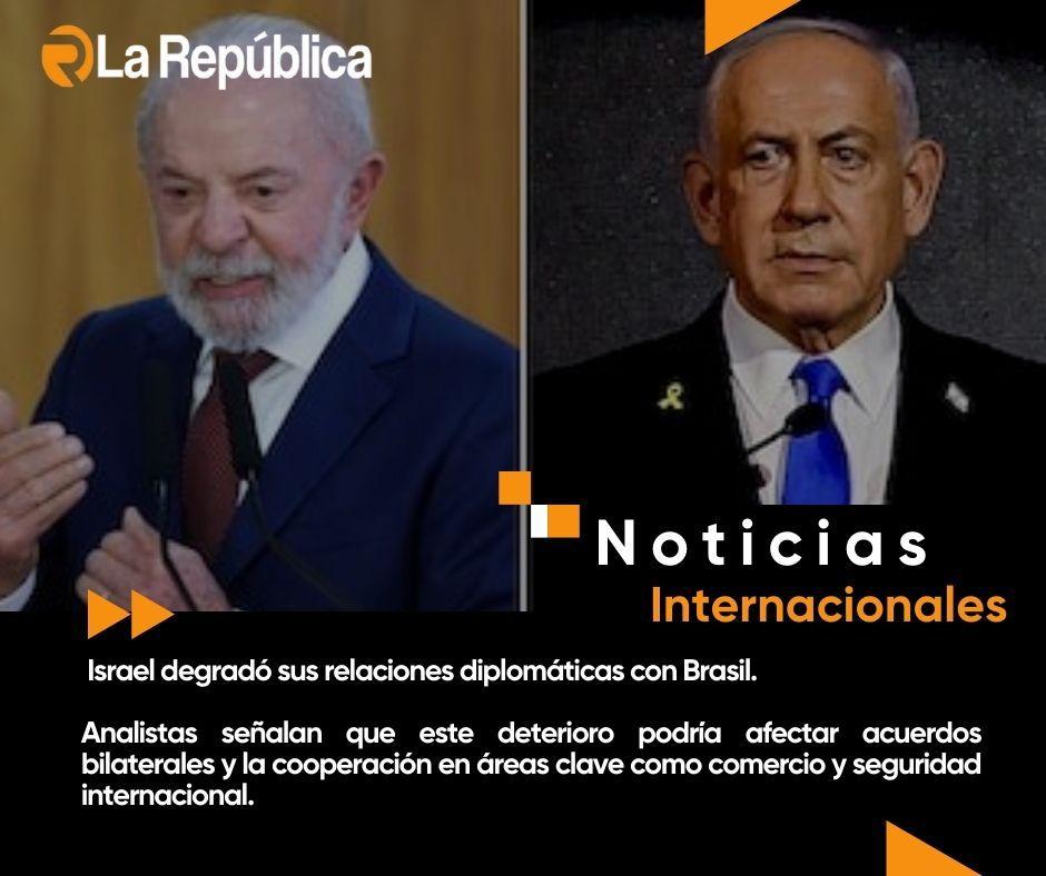 Israel degradó sus relaciones diplomáticas con Brasil - Cover Image